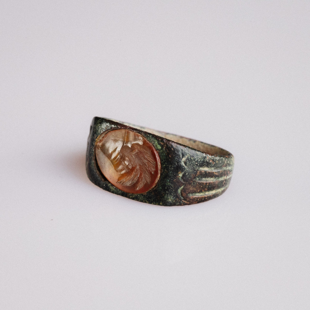 Roman Bronze Ring - 'Palmata' (2nd–3rd c. CE) EU 54 / US 7