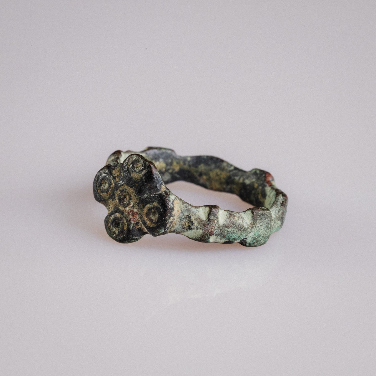 Medieval Bronze Ring - 'Quintus' (11th–14th c. CE) EU 53 / US 6.5