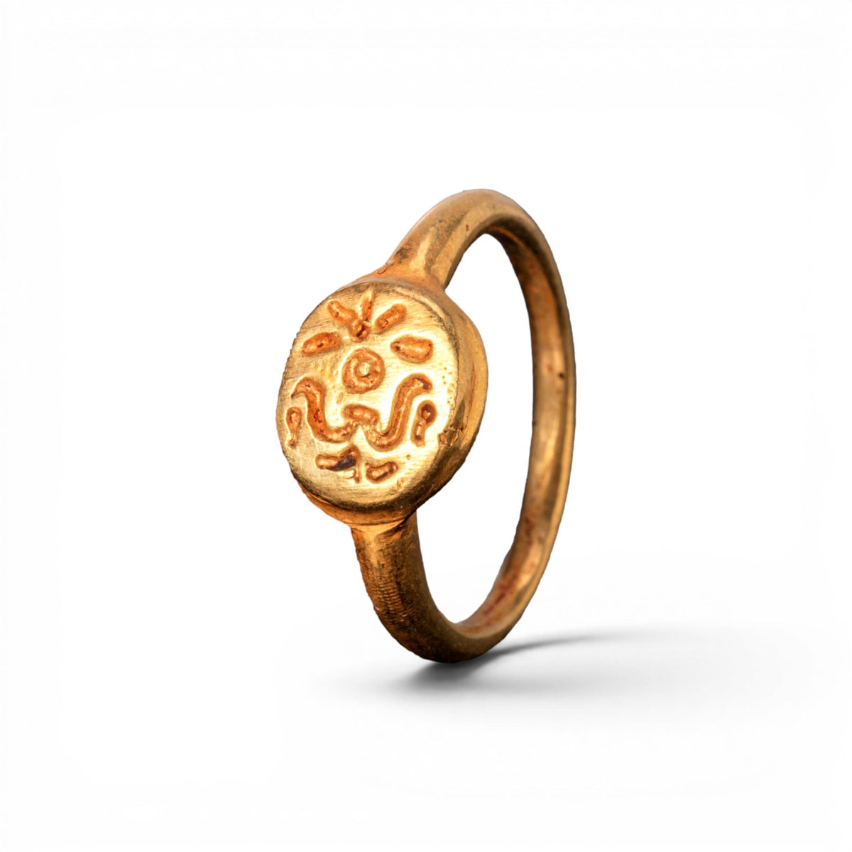 Early Medieval Gold Ring 'Eadric' (8th-10th c. AD) EU 50/US 5.25
