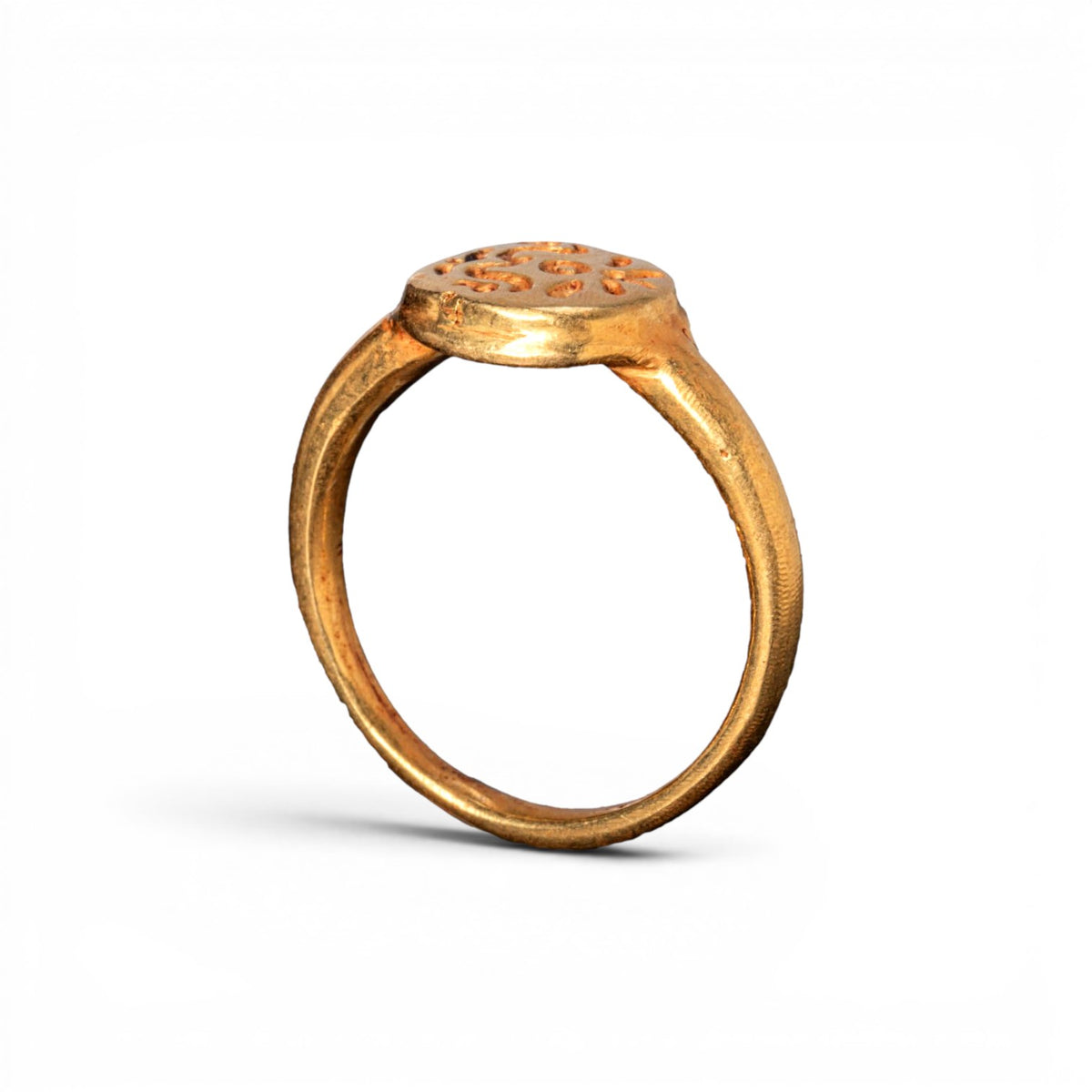 Early Medieval Gold Ring 'Eadric' (8th-10th c. AD) EU 50/US 5.25