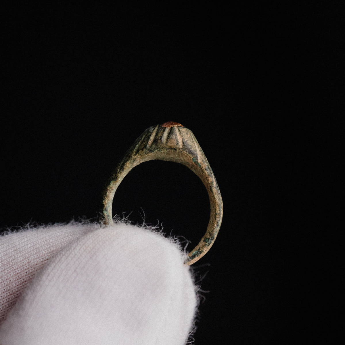 Medieval Bronze Ring - 'Vetrona' (12th–14th c. CE) EU 46 / US 3.75