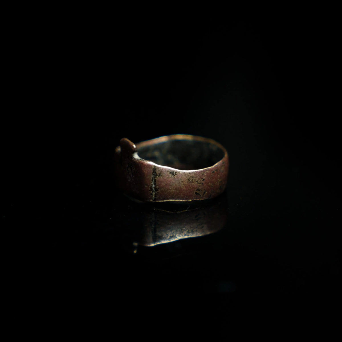 'Crucis' - Restored Medieval Bronze Ring (3rd-12th C. CE)  EU 55 / US 7 Aurora Antiqua