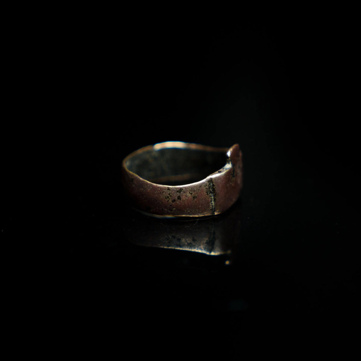 'Crucis' - Restored Medieval Bronze Ring (3rd-12th C. CE)  EU 55 / US 7 Aurora Antiqua