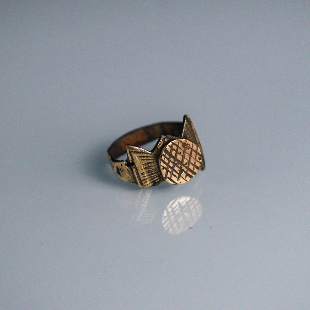 'Crispus' - Restored Medieval Bronze Ring (12th–15th C. CE) EU 48 / US 4.5 Aurora Antiqua