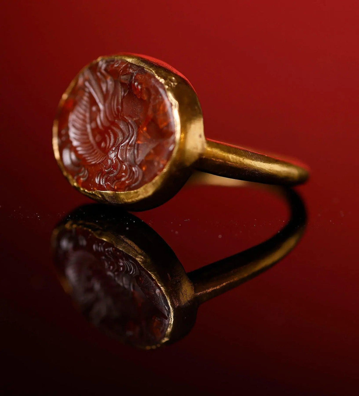 'Minvera' - Roman Gold Ring  (1st-1st CE/BCE)  EU 58 / US 8.5 Aurora Antiqua