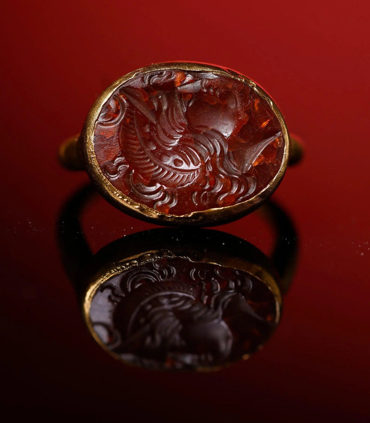 'Minvera' - Roman Gold Ring  (1st-1st CE/BCE)  EU 58 / US 8.5 Aurora Antiqua