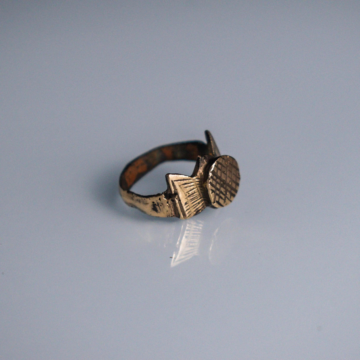 'Crispus' - Restored Medieval Bronze Ring (12th–15th C. CE) EU 48 / US 4.5 Aurora Antiqua