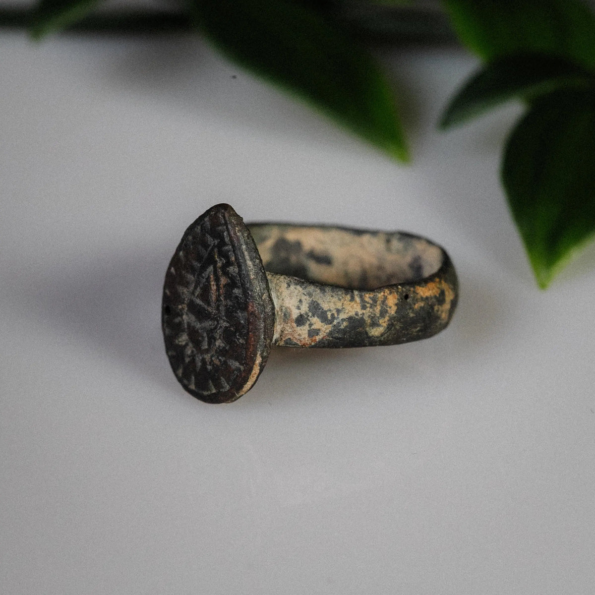 'Solis' - Medieval Bronze Ring (11th–13th C. CE) EU 55 / US 7 Aurora Antiqua