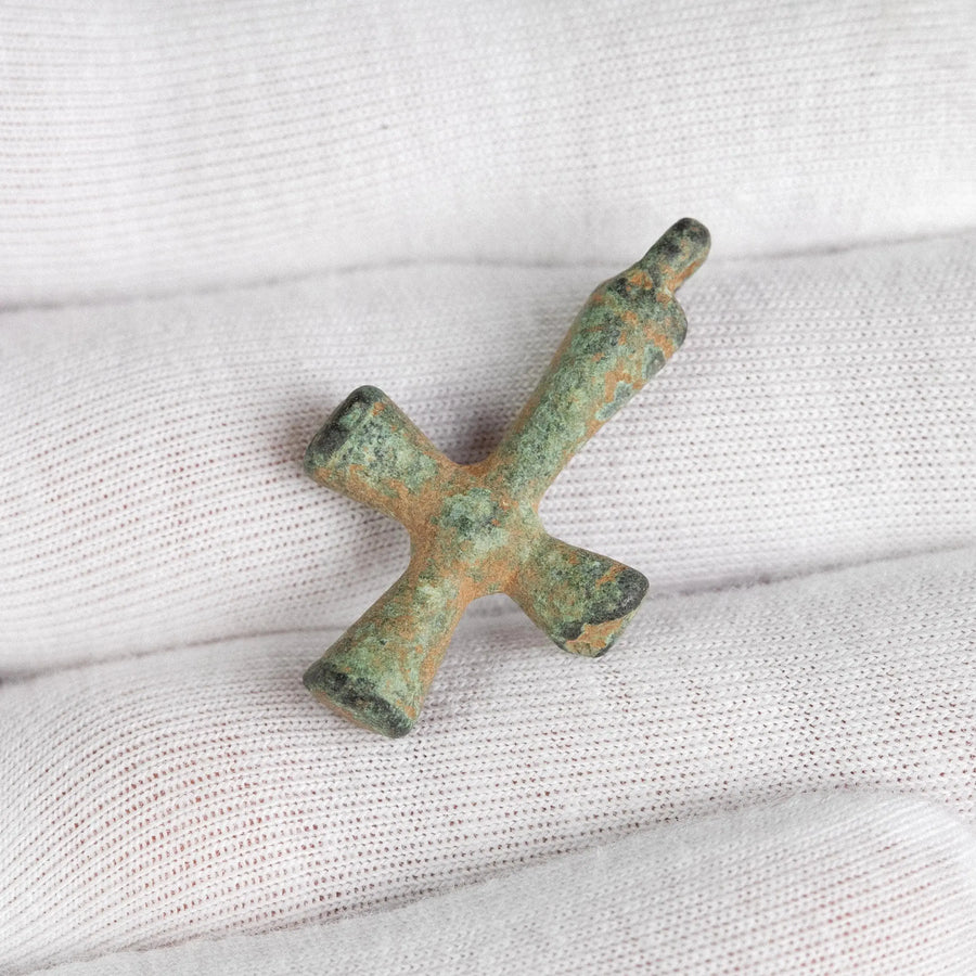 'Orbis' - Medieval Crusader Era Bronze Cross  (10th–14th CE) Aurora Antiqua