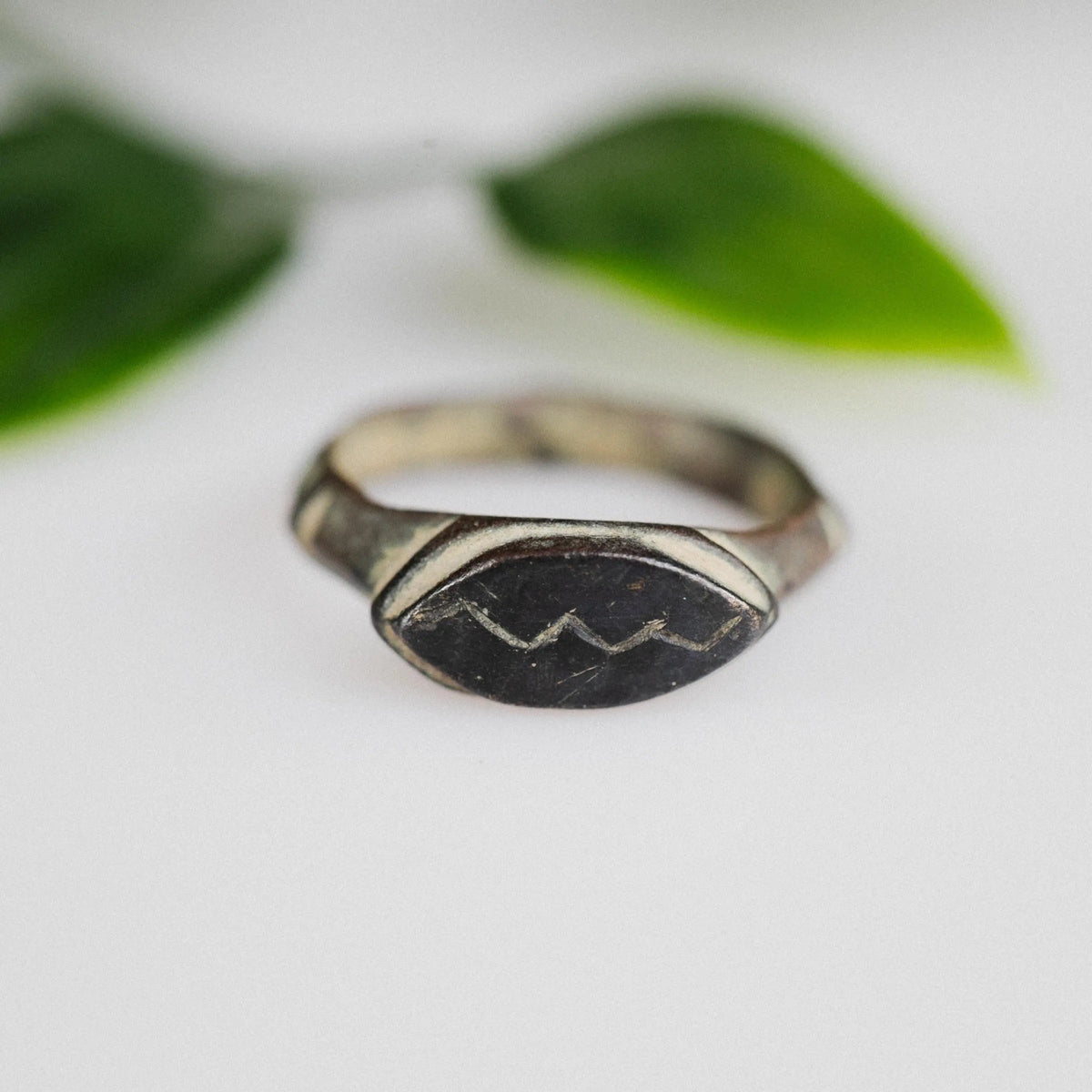 'Cassian' - Medieval Bronze Ring (13th–17th C. CE) EU 54 / US 6.75 Aurora Antiqua