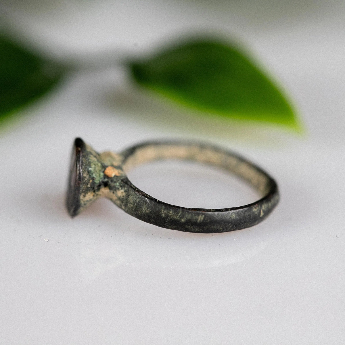'Astralis' - Medieval Bronze Ring (10th–14th C. CE)  EU 50 / US 5.5 Aurora Antiqua