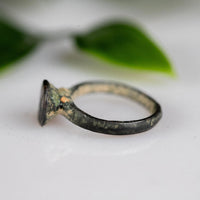 'Astralis' - Medieval Bronze Ring (10th–14th C. CE)  EU 50 / US 5.5 Aurora Antiqua