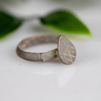 'Seraphine' - Medieval Bronze Ring  (13th–17th C. CE) EU 55 / US 7,25 Aurora Antiqua