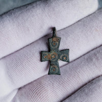 ‘Vigilia’ -  Medieval Bronze Cross Pendant  (11th–14th C. CE) Aurora Antiqua