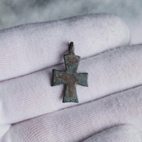 ‘Vigilia’ -  Medieval Bronze Cross Pendant  (11th–14th C. CE) Aurora Antiqua