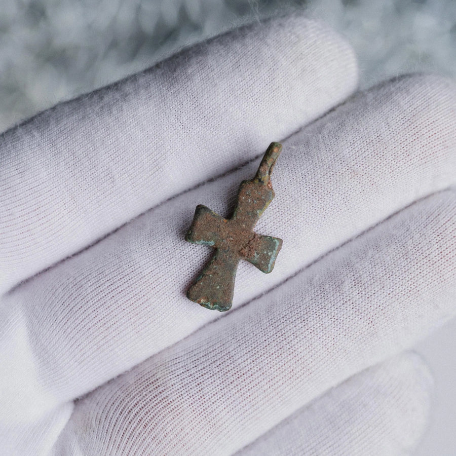 ‘Crux Quintia’ - Medieval Bronze Cross (11th–14th C. CE) Aurora Antiqua