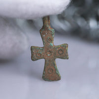 ‘Crux Quintia’ - Medieval Bronze Cross (11th–14th C. CE) Aurora Antiqua