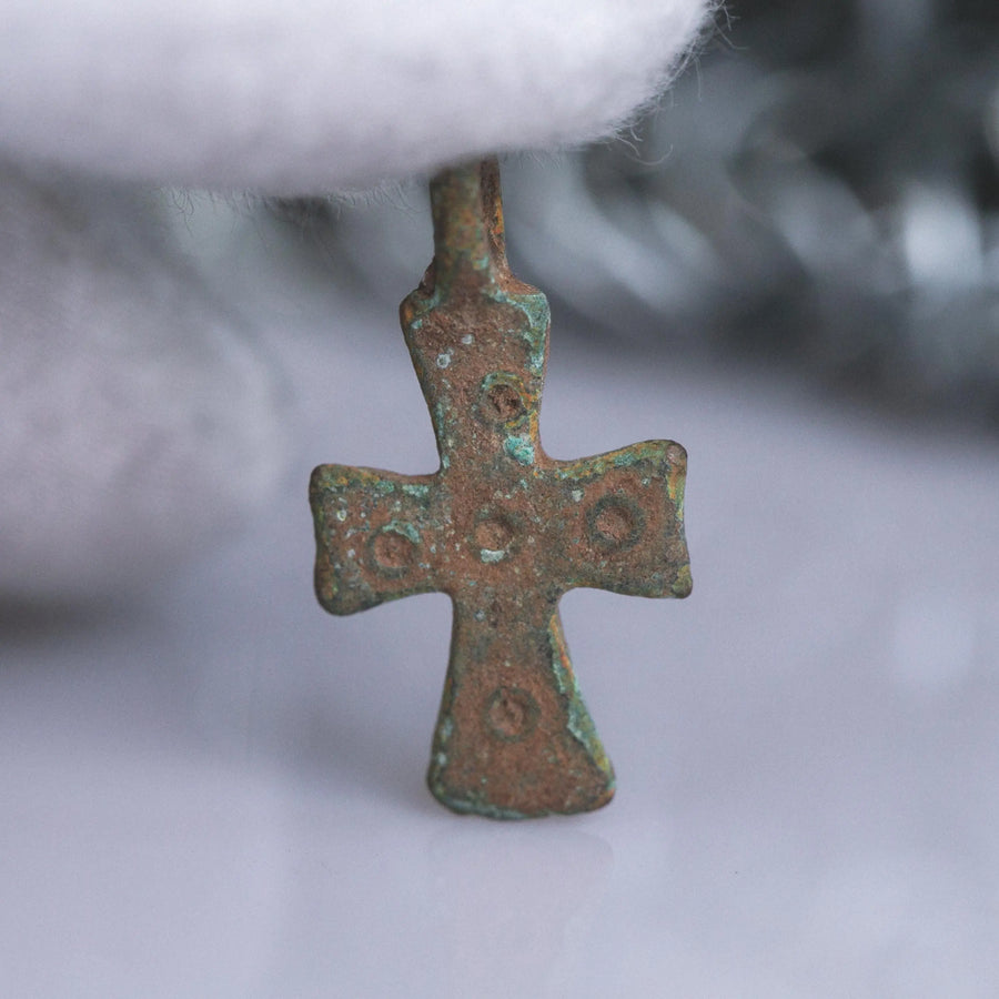‘Crux Quintia’ - Medieval Bronze Cross (11th–14th C. CE) Aurora Antiqua