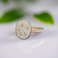 ‘Sigillo’ - Medieval Bronze Seal Ring  (12th–14th C. CE) EU 52 / US 6 Aurora Antiqua