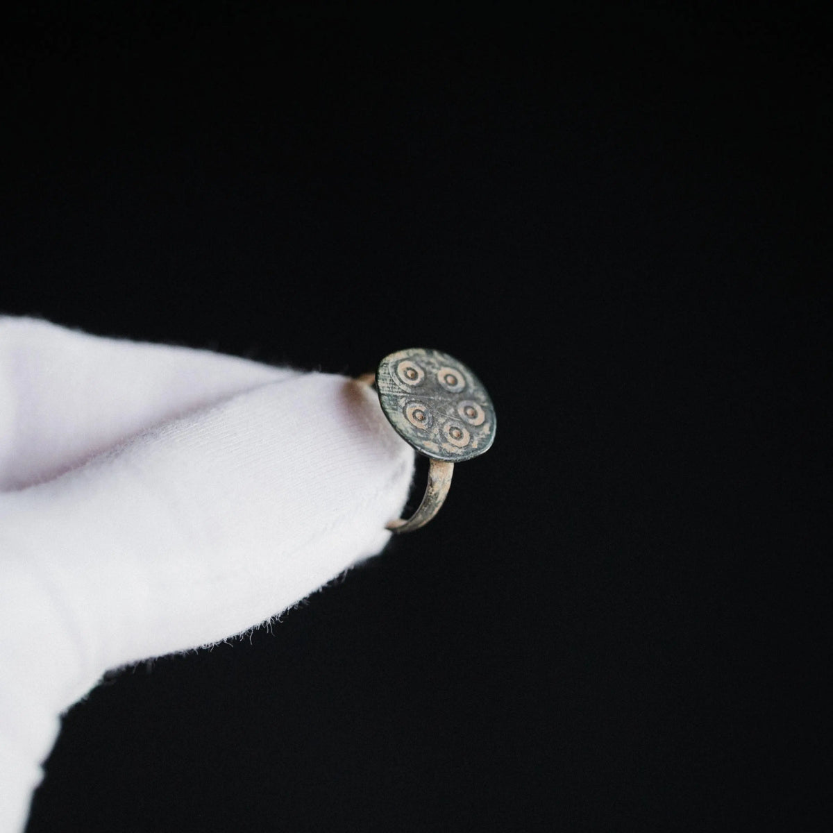 ‘Sigillo’ - Medieval Bronze Seal Ring  (12th–14th C. CE) EU 52 / US 6 Aurora Antiqua