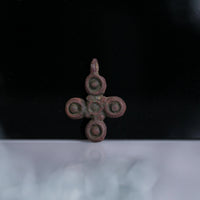 ‘Oculus’ - Medieval Bronze Cross Pendant  (11th–14th C. CE) Aurora Antiqua