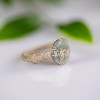 ‘Lucius’ - Ancient Roman Bronze Seal Ring (1st–4th C. CE) EU 55 / US 7.5 Aurora Antiqua