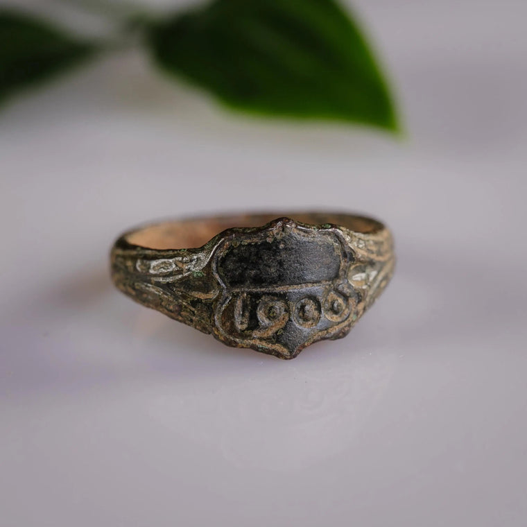 Post-Medieval Bronze Ring 'Albertus' (19th c. CE) EU 57/US 8