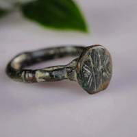 'Transitus' - Late Roman to Early Medieval Bronze Ring (4th–8th C. CE)  EU 59 / US 8.5 Aurora Antiqua