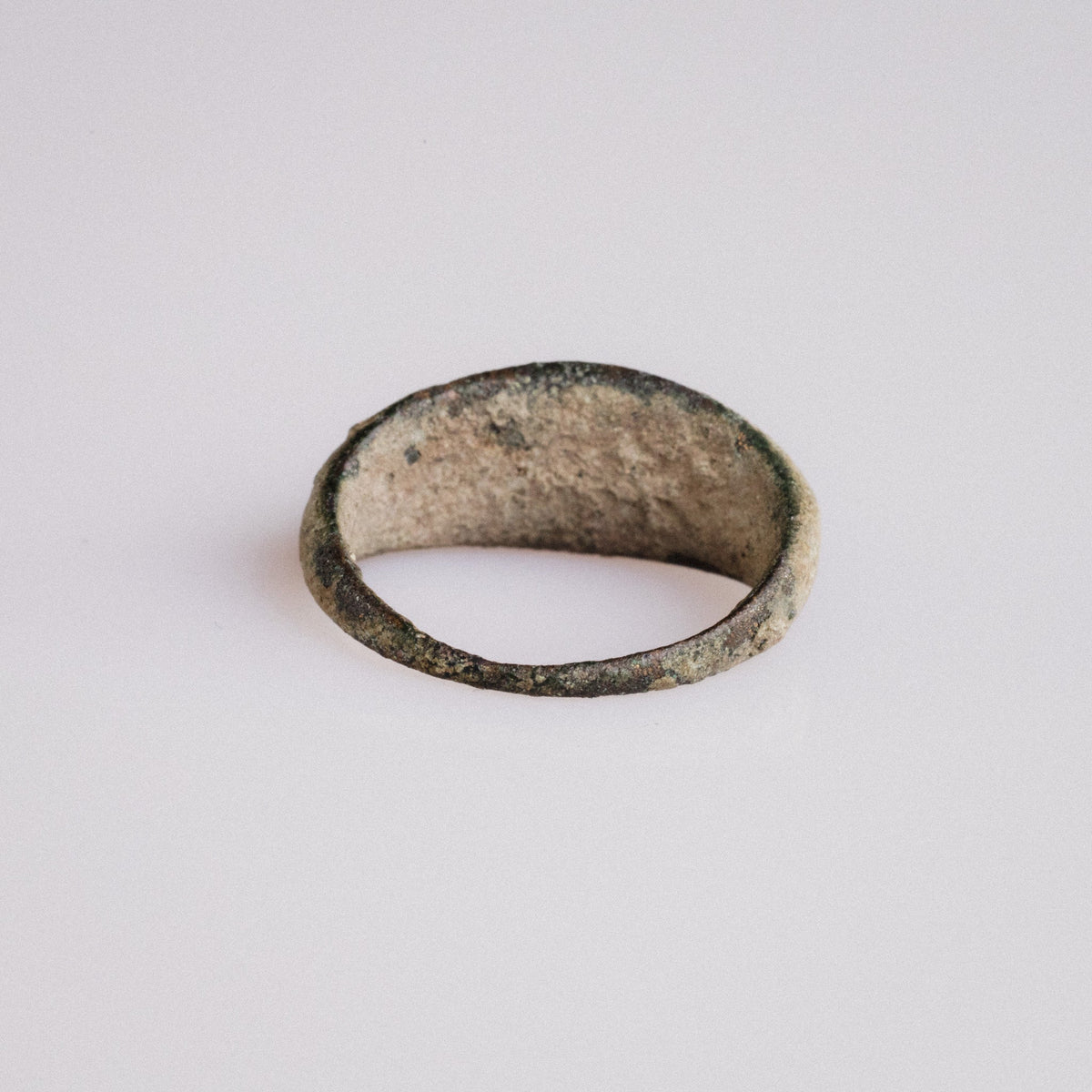 Roman Bronze Ring - 'Volusia' (2nd–3rd c. CE) EU 54 / US 7