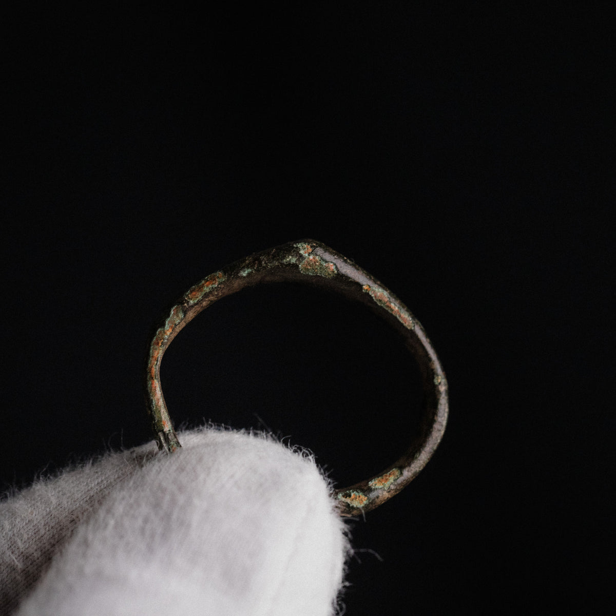 Medieval Bronze Ring - 'Alderic' (12th–15th c. CE) EU 64 / US 10.75