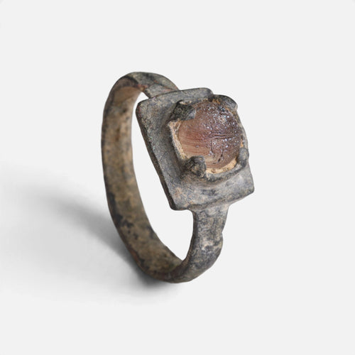 Medieval Bronze Ring - 'Aldonza' (ca. 11th–14th c. CE) EU 47 / US 4