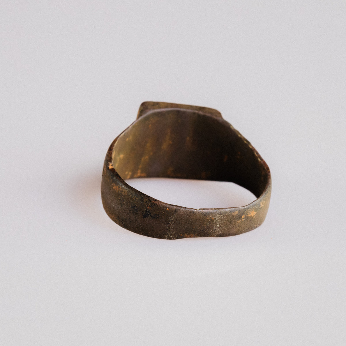 Medieval Bronze Ring - 'Wulfric' (13th–15th c. CE) EU 58 / US 8.5