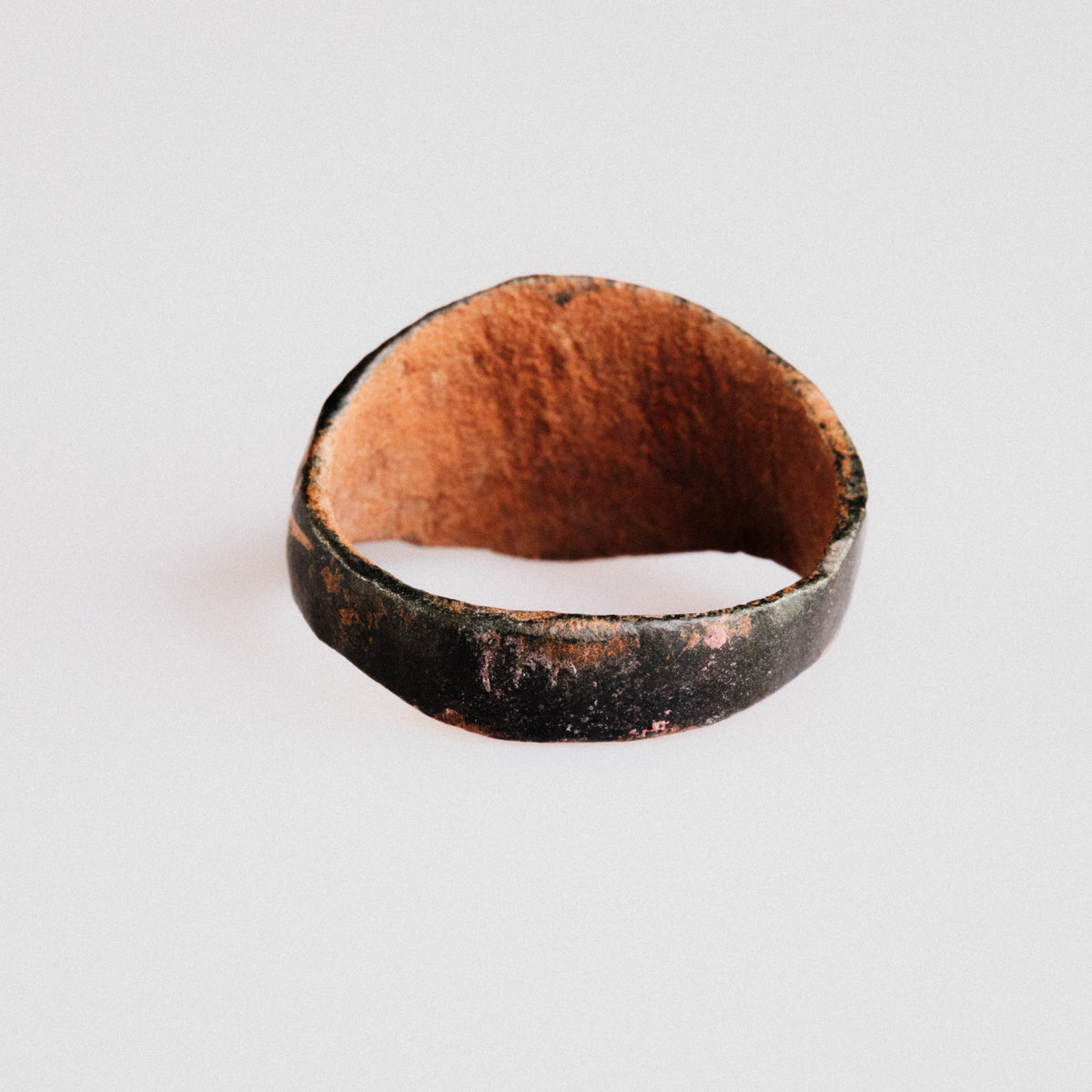 Medieval Bronze Ring - 'Drudan' (14th–16th c. CE) EU 56 / US 7.75