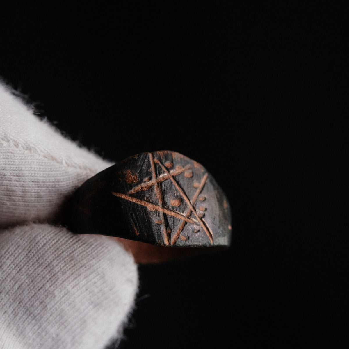 Medieval Bronze Ring - 'Drudan' (14th–16th c. CE) EU 56 / US 7.75