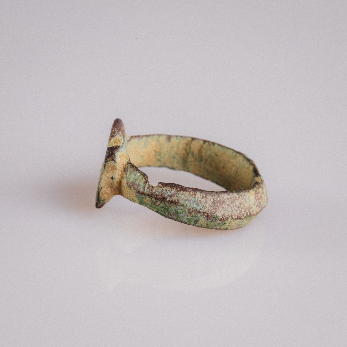 Medieval Bronze Ring - 'Florian' (11th–14th c. CE) EU 47 / US 4,25