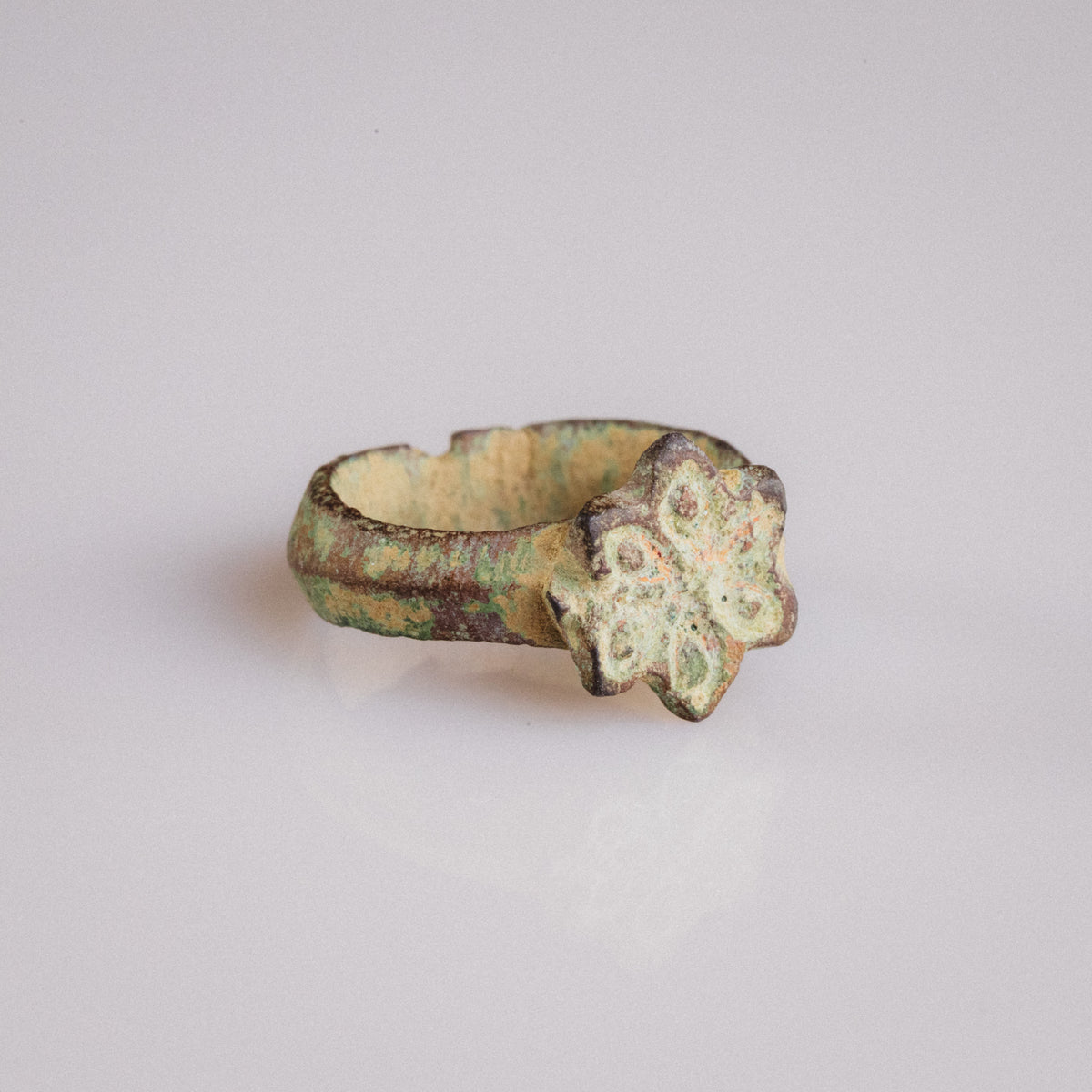 Medieval Bronze Ring - 'Florian' (11th–14th c. CE) EU 47 / US 4,25