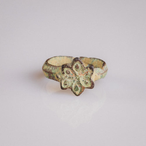 Medieval Bronze Ring - 'Florian' (11th–14th c. CE) EU 47 / US 4,25