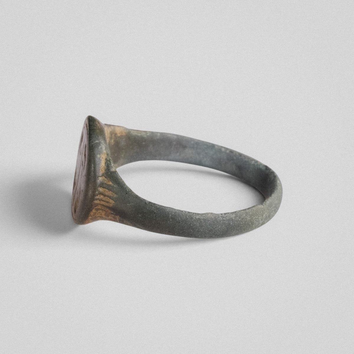 Medieval Bronze Ring - 'Lioris' (14th–17th c. CE) EU 56 / US 7.5