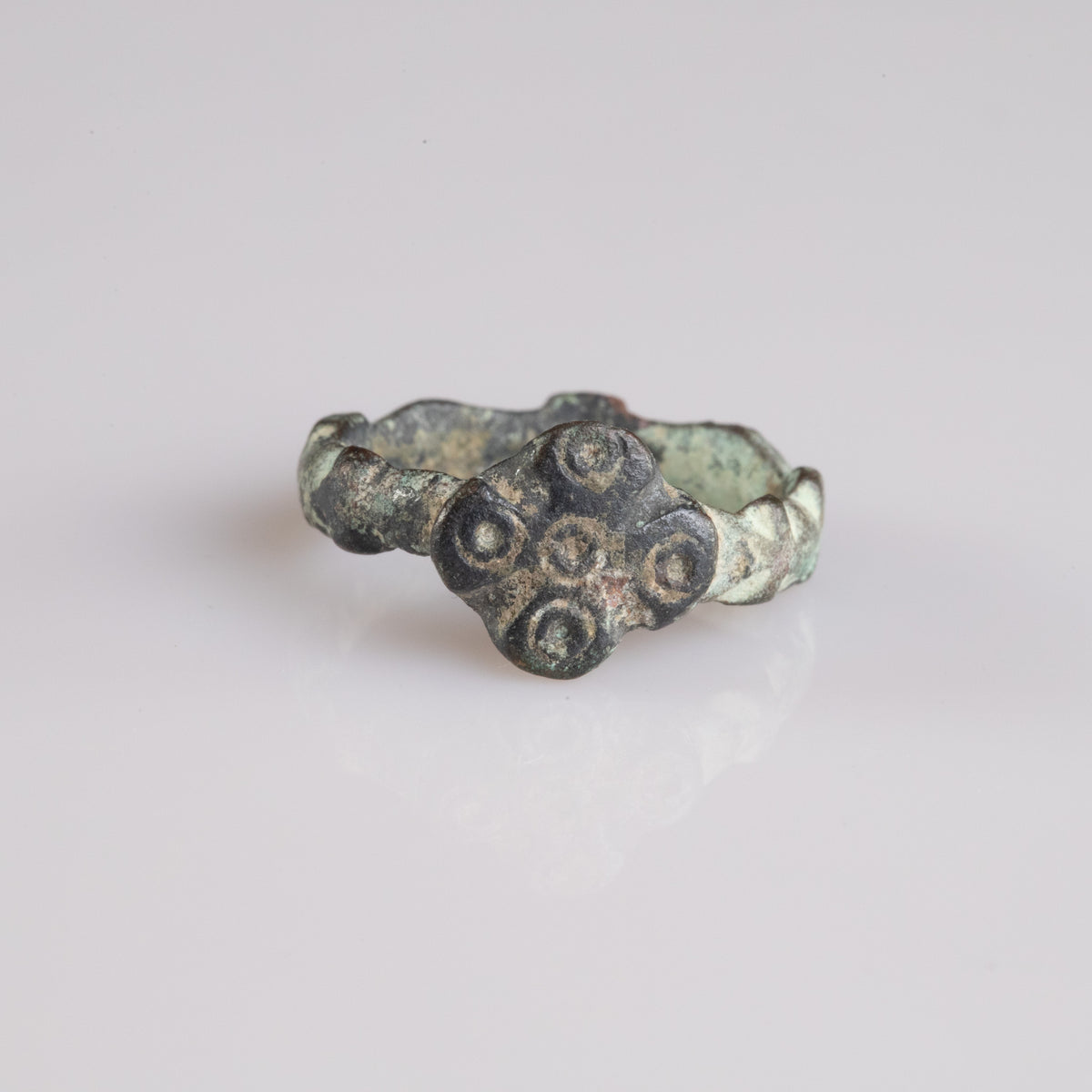 Medieval Bronze Ring - 'Quintus' (11th–14th c. CE) EU 53 / US 6.5
