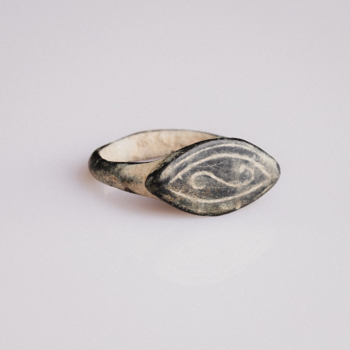 Medieval Bronze Ring - 'Radulf' (12th–15th c. CE) EU 54 / US 6.75