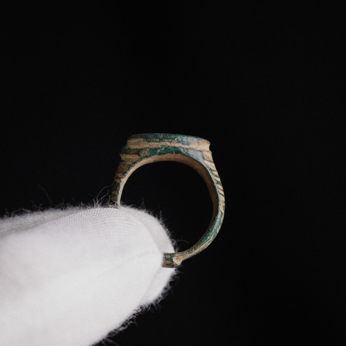 Medieval Bronze Ring - 'Tamgar' (10th–13th c. CE) EU 55 / US 7.25