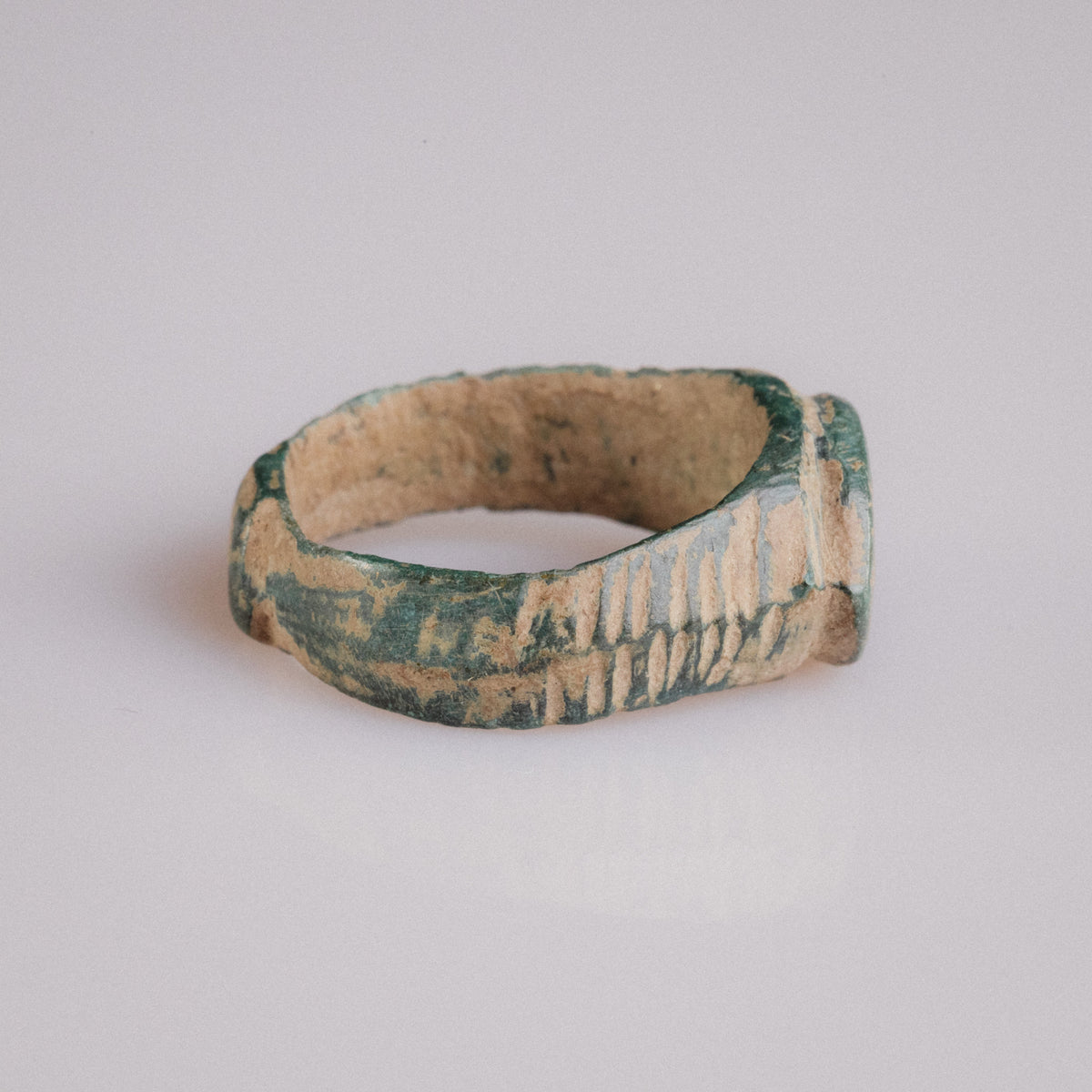 Medieval Bronze Ring - 'Tamgar' (10th–13th c. CE) EU 55 / US 7.25
