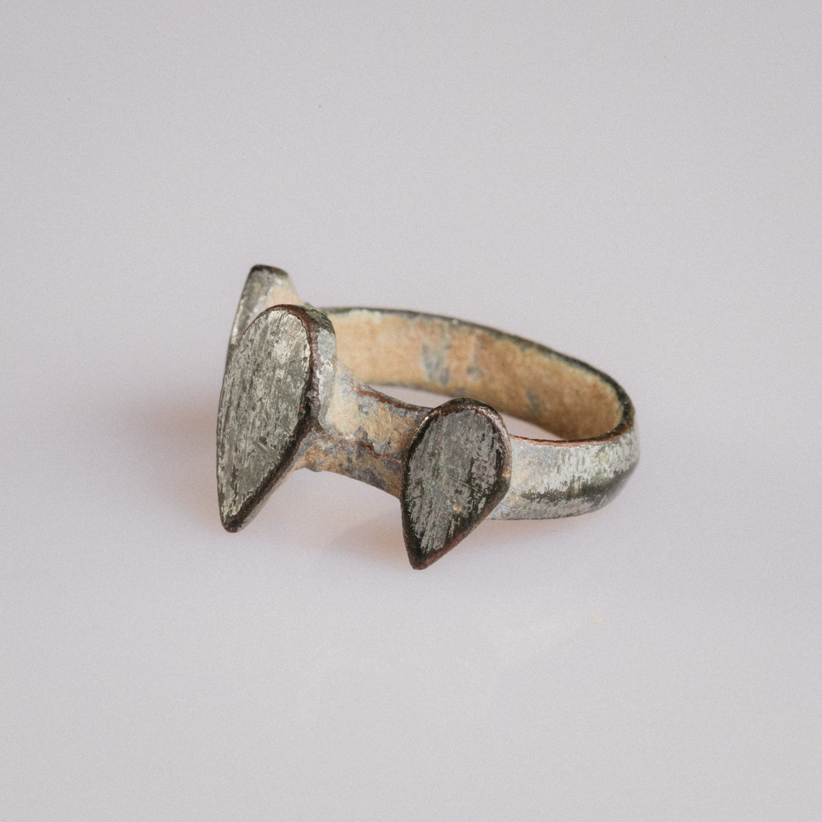 Medieval Bronze Ring - 'Trivena' (11th–14th c. CE) EU 51 / US 5.75