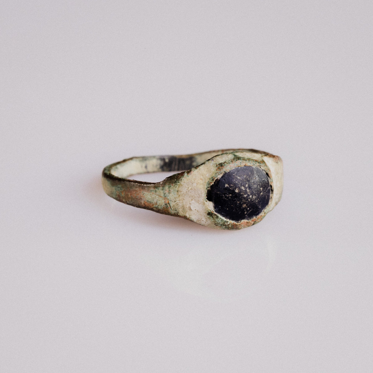 Medieval Bronze Ring - 'Vespertin' (13th–15th c. CE) EU 57 / US 8