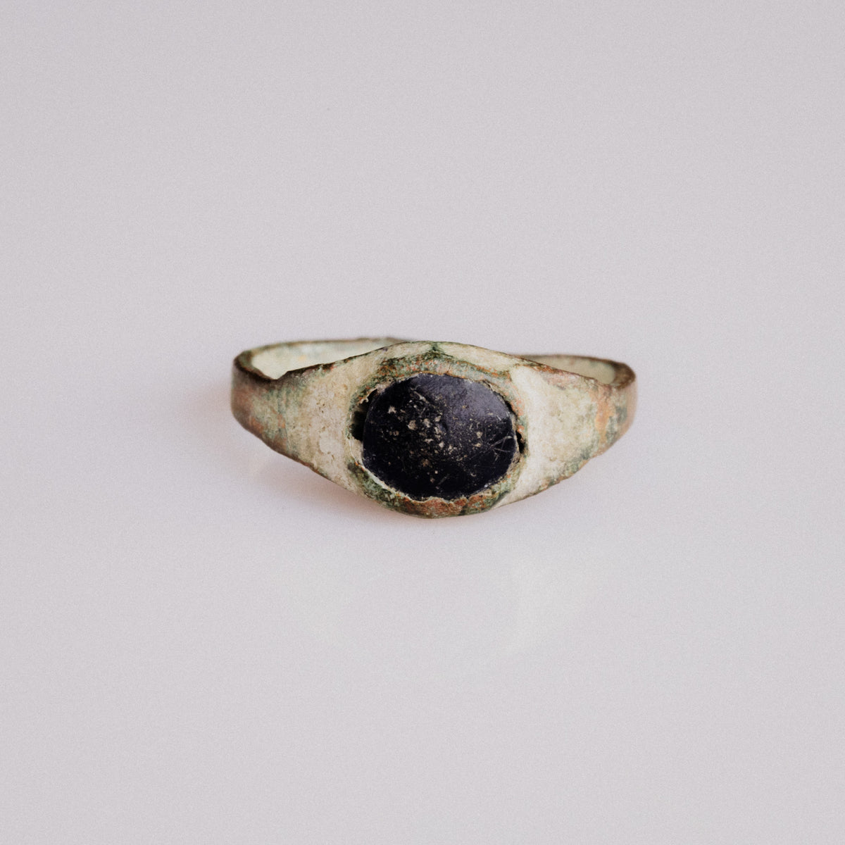 Medieval Bronze Ring - 'Vespertin' (13th–15th c. CE) EU 57 / US 8