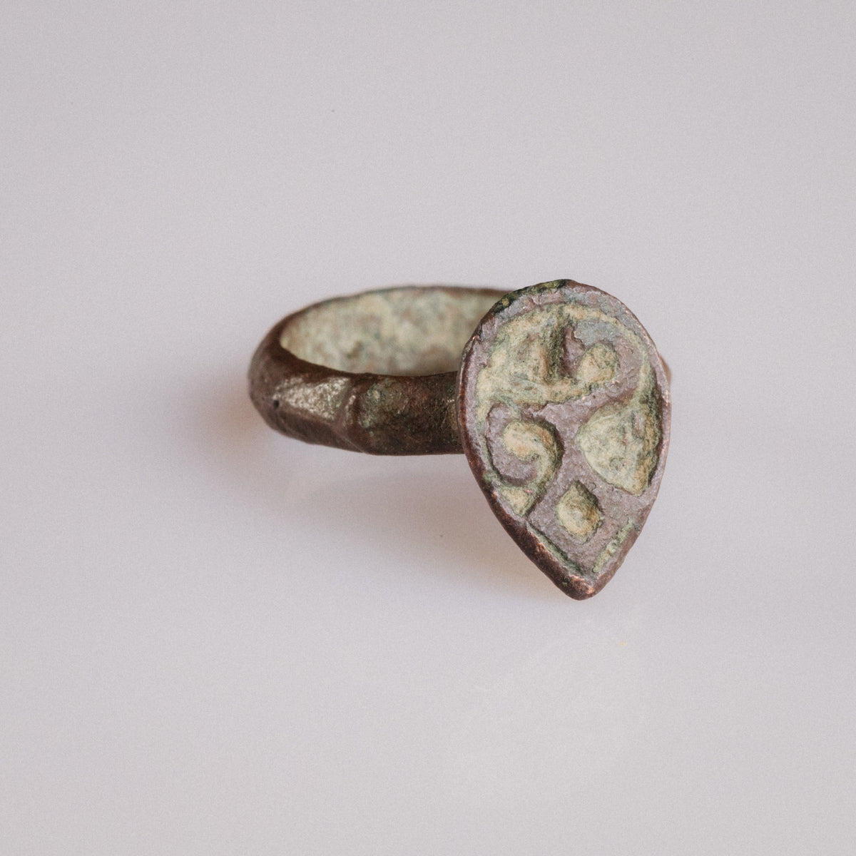 Medieval Bronze Ring - 'Vetka' (12th–14th c. CE) EU 51 / US 5.75