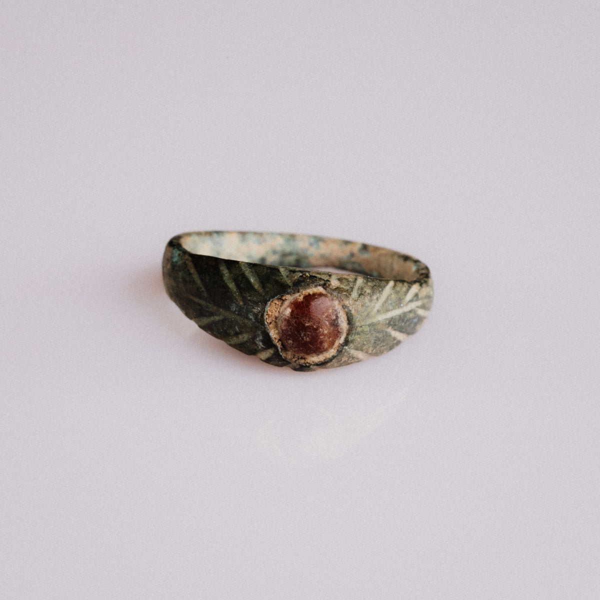 Medieval Bronze Ring - 'Vetrona' (12th–14th c. CE) EU 46 / US 3.75