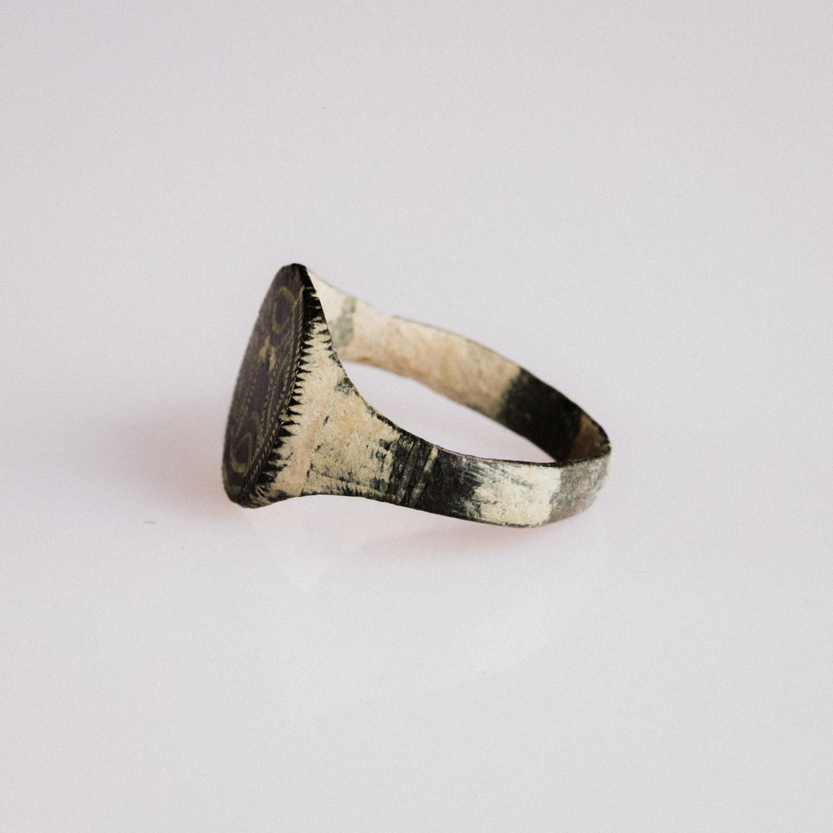 Medieval Bronze Ring - 'Vitalya' (10th–13th c. CE) EU 51 / US 5.75