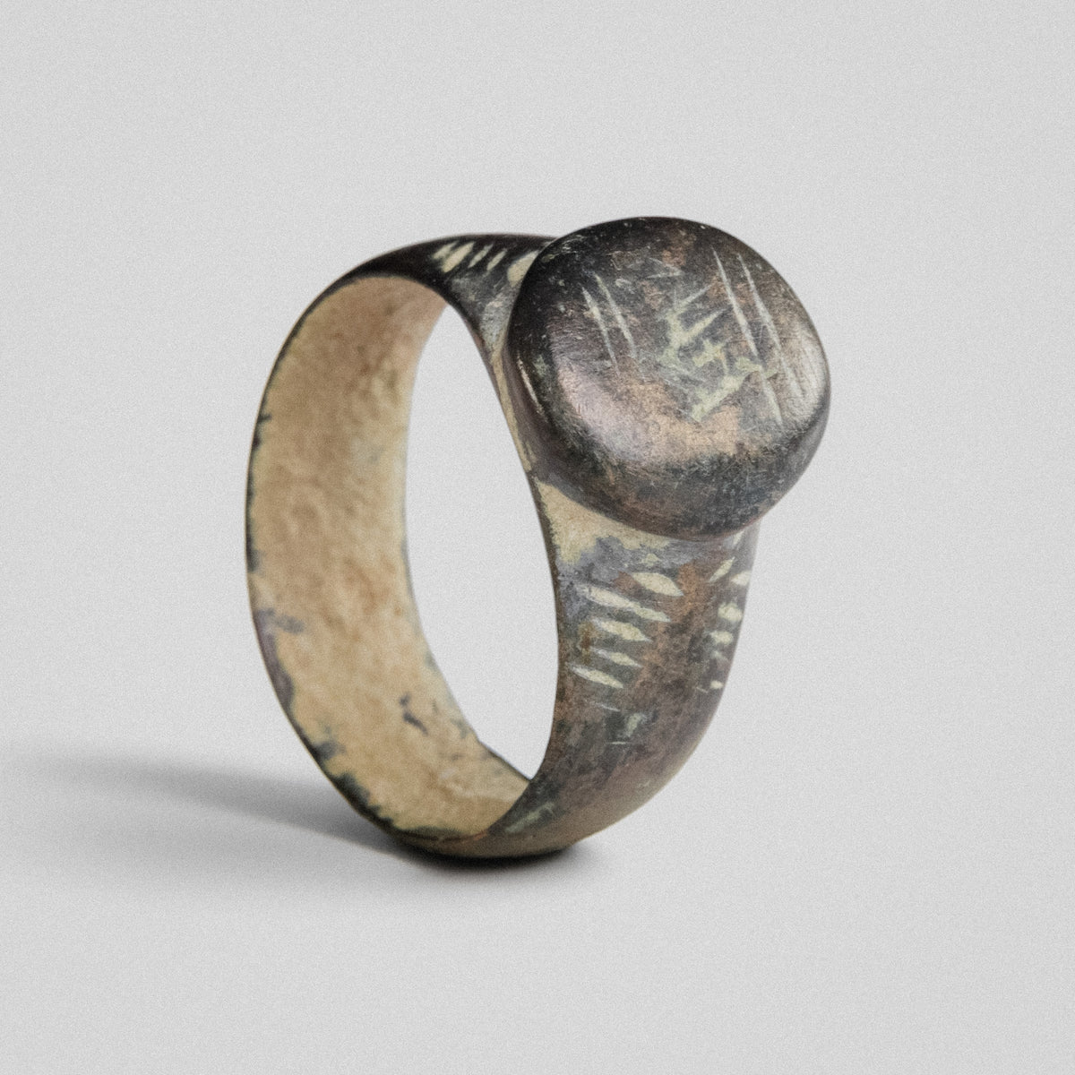 Medieval Bronze Ring - 'Wistan' (4th–12th c. CE) EU 54 / US 6.75