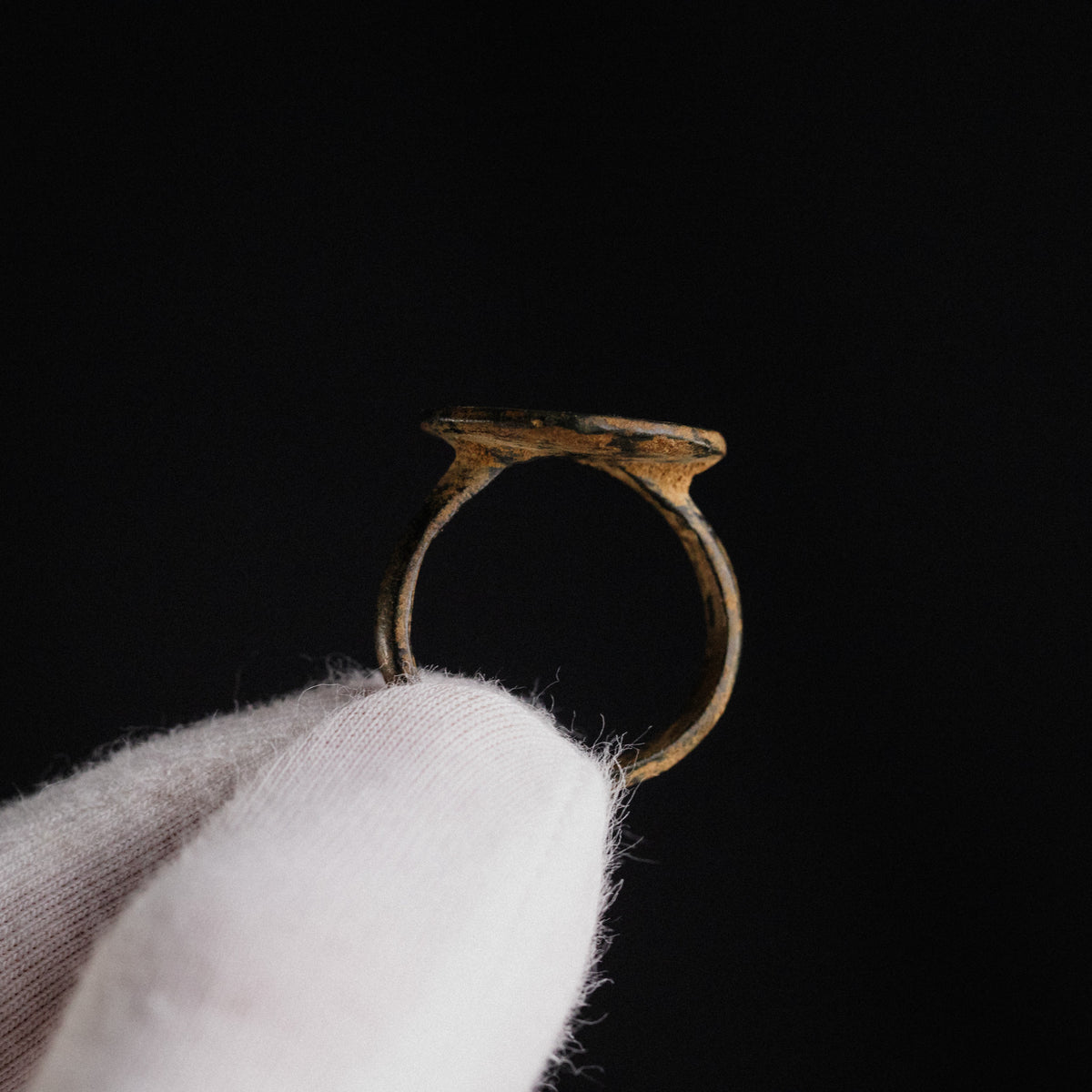 Medieval Bronze Ring - 'Aldric' (10th–12th c. CE) EU 58 / US 8.5